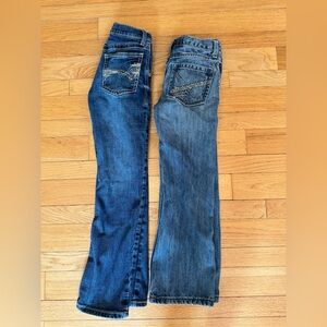 Two pairs of Boys wrangler 20x jeans